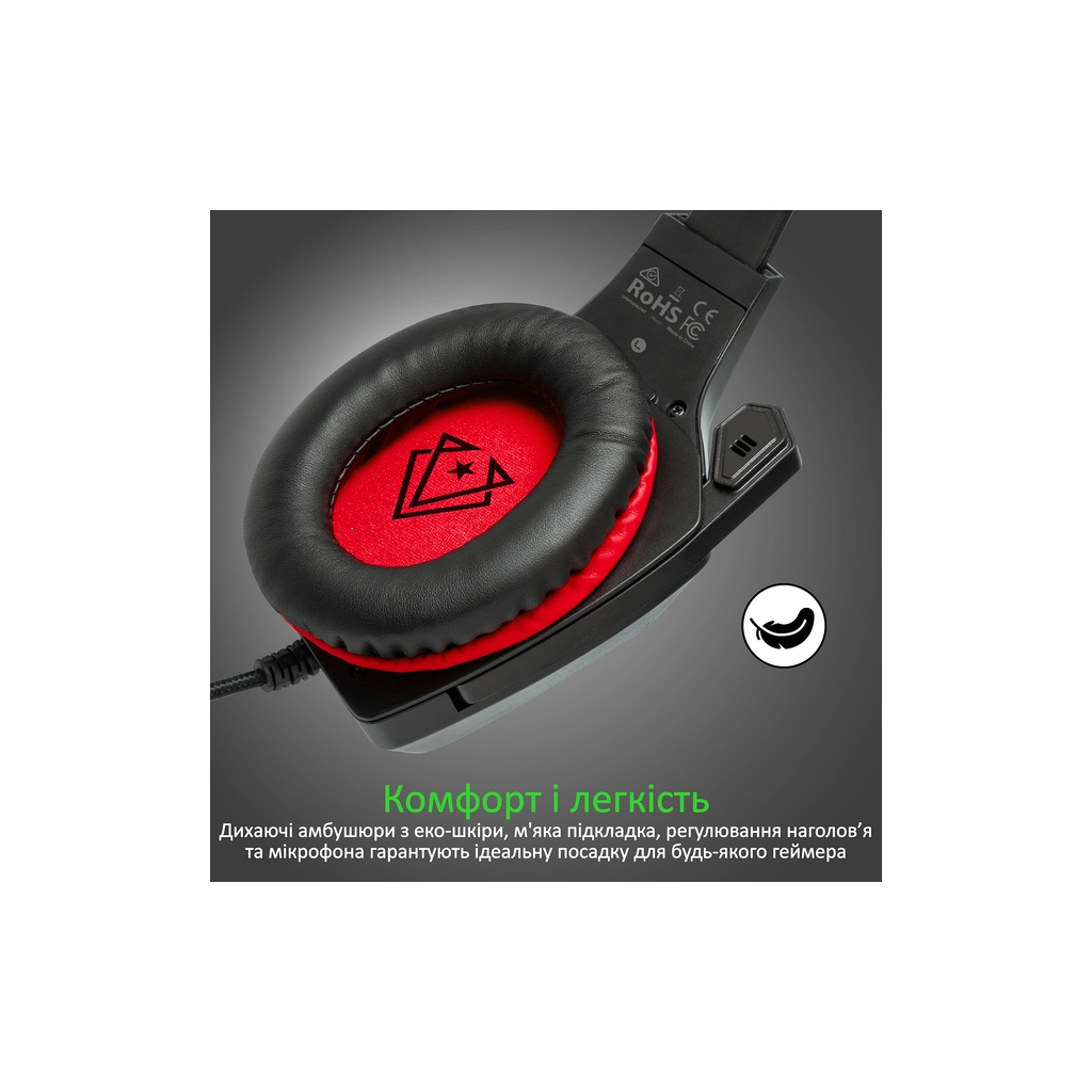 Навушники Vertux Denali 7.1 Mini Jack 3.5мм Red (denali.red) - зображення 3