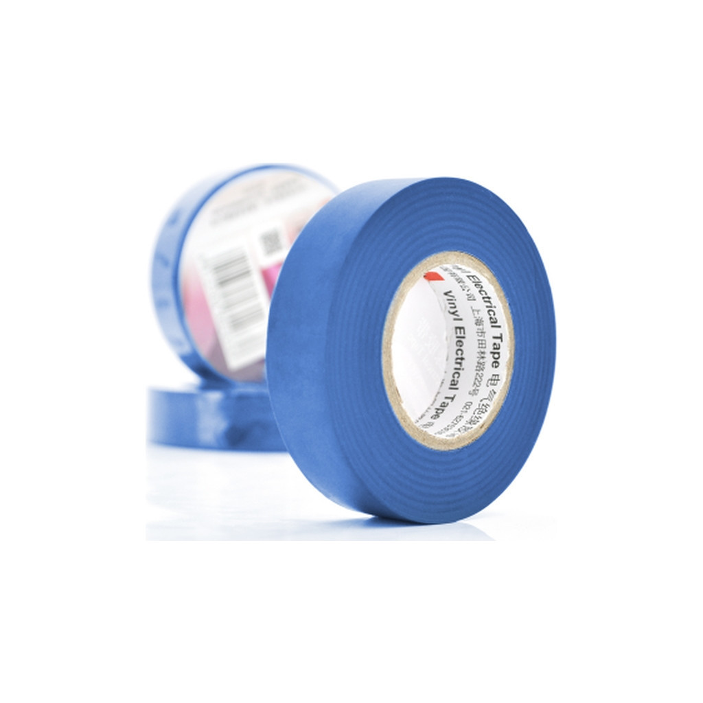 Ізоляційна стрічка 3M 0.15мм x 18мм x 20м синяя, от -10°С до +80°С (0,15мм*18мм*20м_B) - зображення 1
