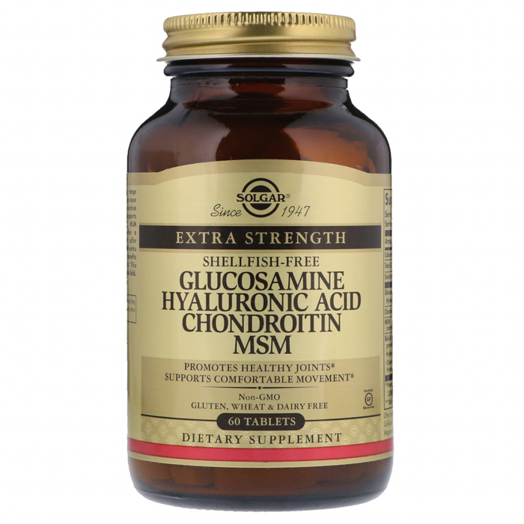 Мінерали Solgar Глюкозамін, Гіалуронова Кислота, Хондроїтин та ЧСЧ, 60 (SOL-01316) - зображення 1
