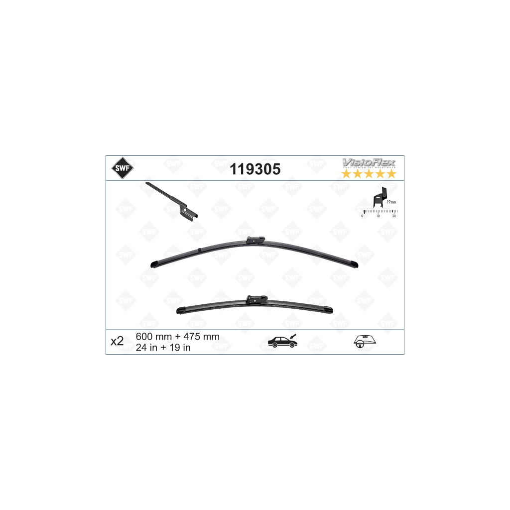 Щітка склоочисника SWF 119305 - зображення 1