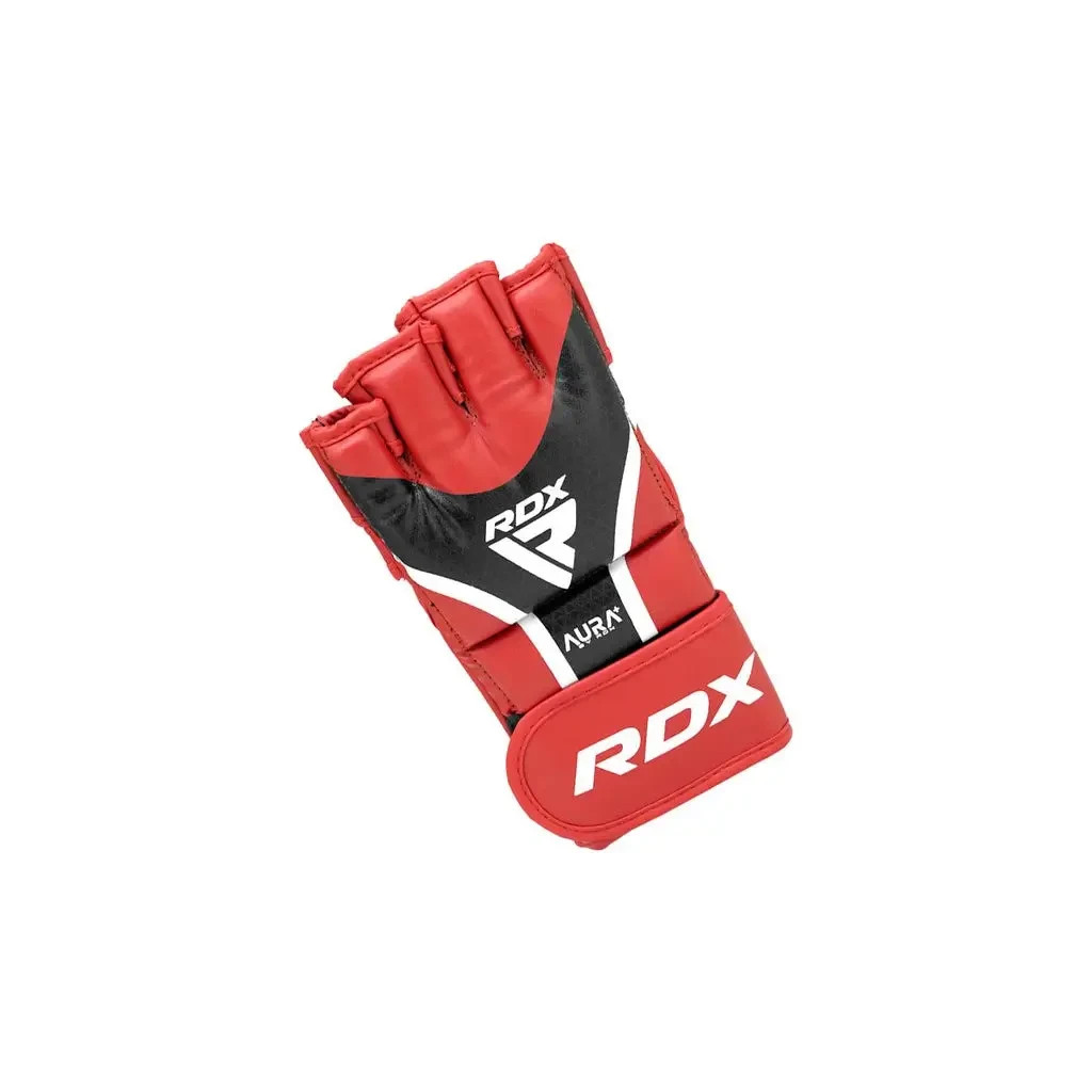 Рукавички для MMA RDX Aura Plus T-17 Red/Black M (GGR-T17RB-M+) - зображення 3