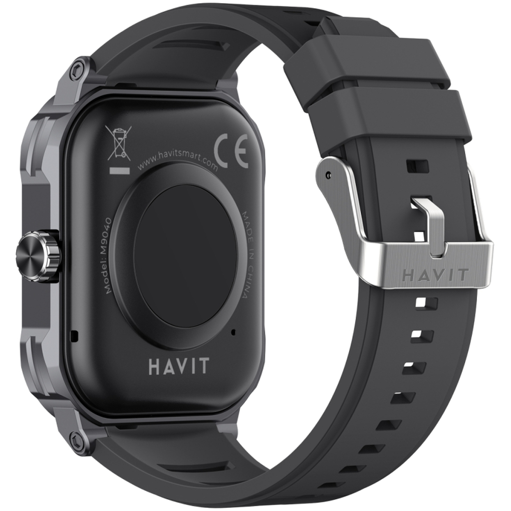 Смарт-годинник Havit HV-M9040S IP67 Bluetooth Call Black (HV-M9040S Black) - зображення 4