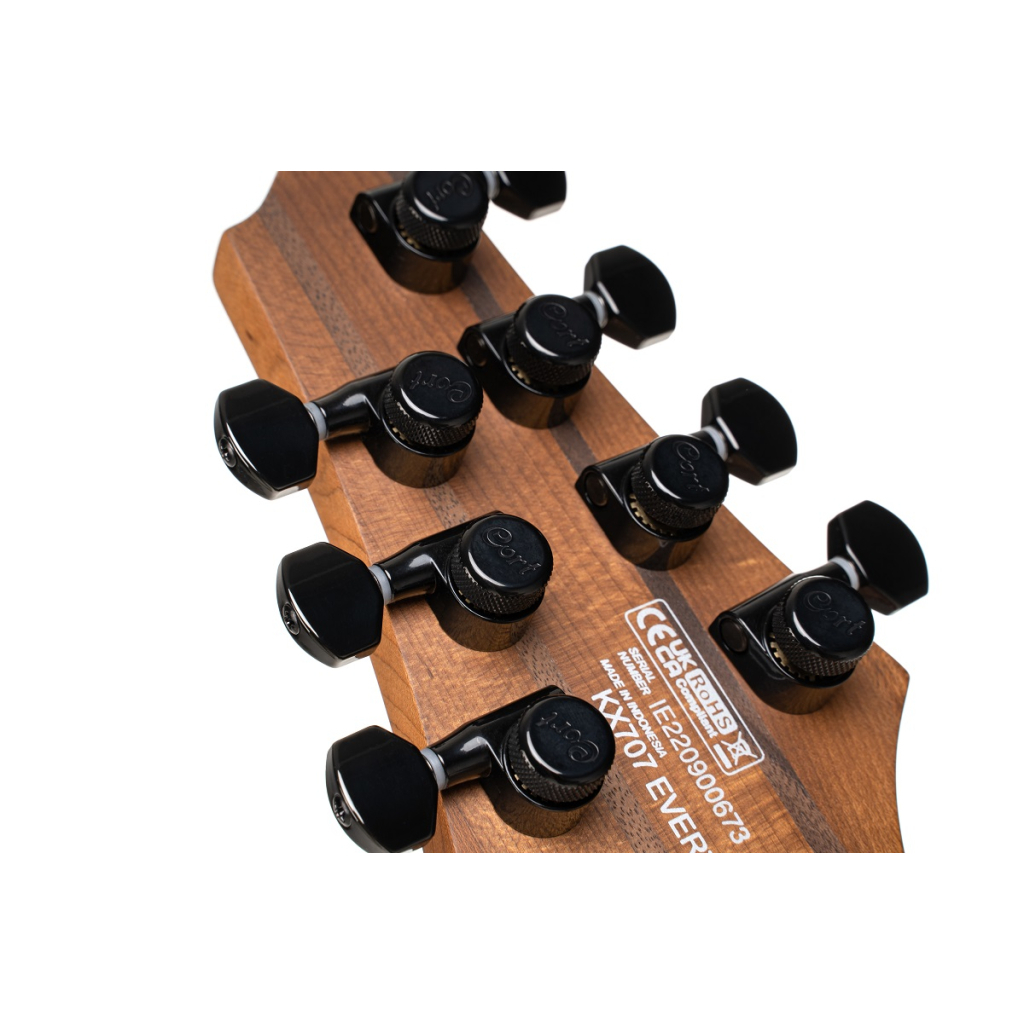 Електрогітара Cort KX707 EverTune (Open Pore Black) - зображення 5