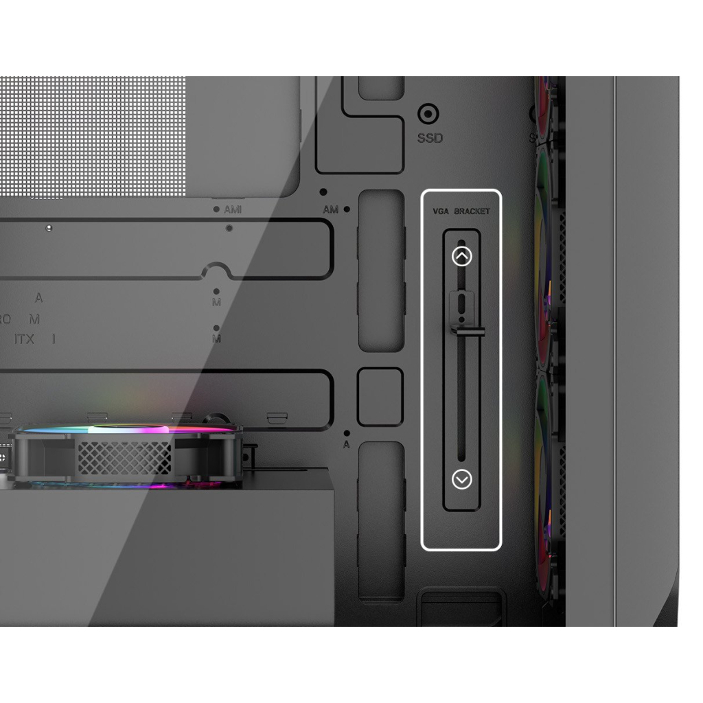 Корпус для ПК 1stPlayer AY7-BK-4F1 - зображення 9