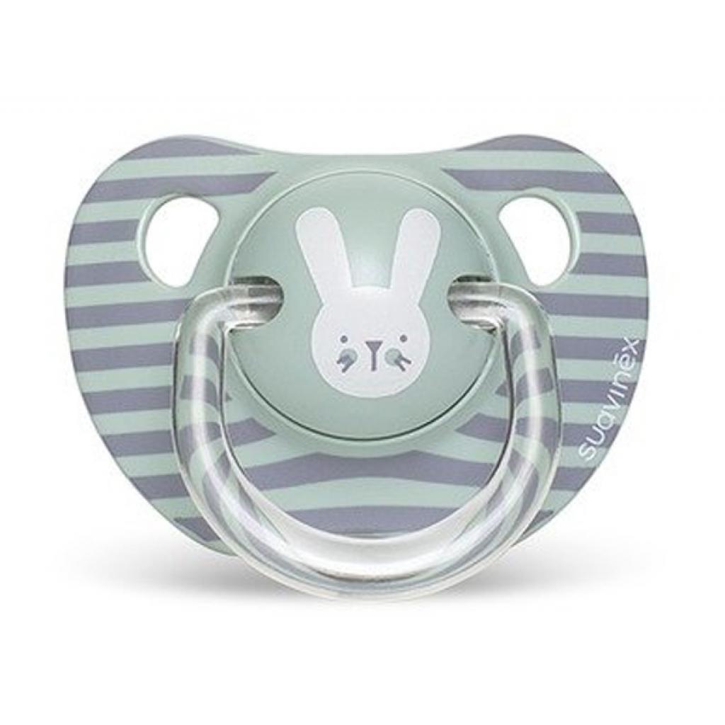 Пустушка Suavinex Hygge анатоміч. Затишні історії 6-18 міс. бірюзовий зайчик (306568) - зображення 1