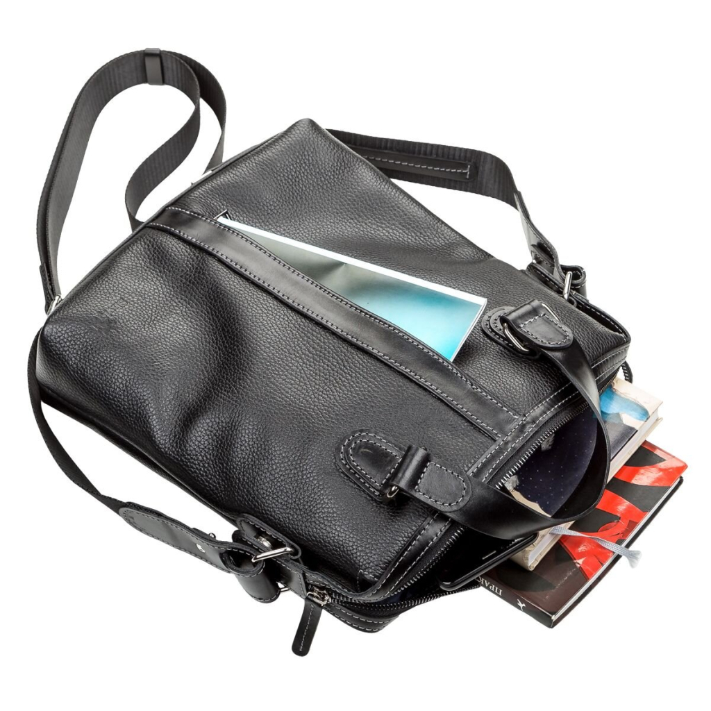 Сумка Shvigel Шкіряна Чорна (11114) - зображення 6