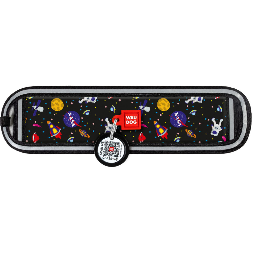 Ергономічні накладки на нашийник WAUDOG Nylon з QR-паспортом NASA S-M 15-20 мм (2402-0147) - зображення 2