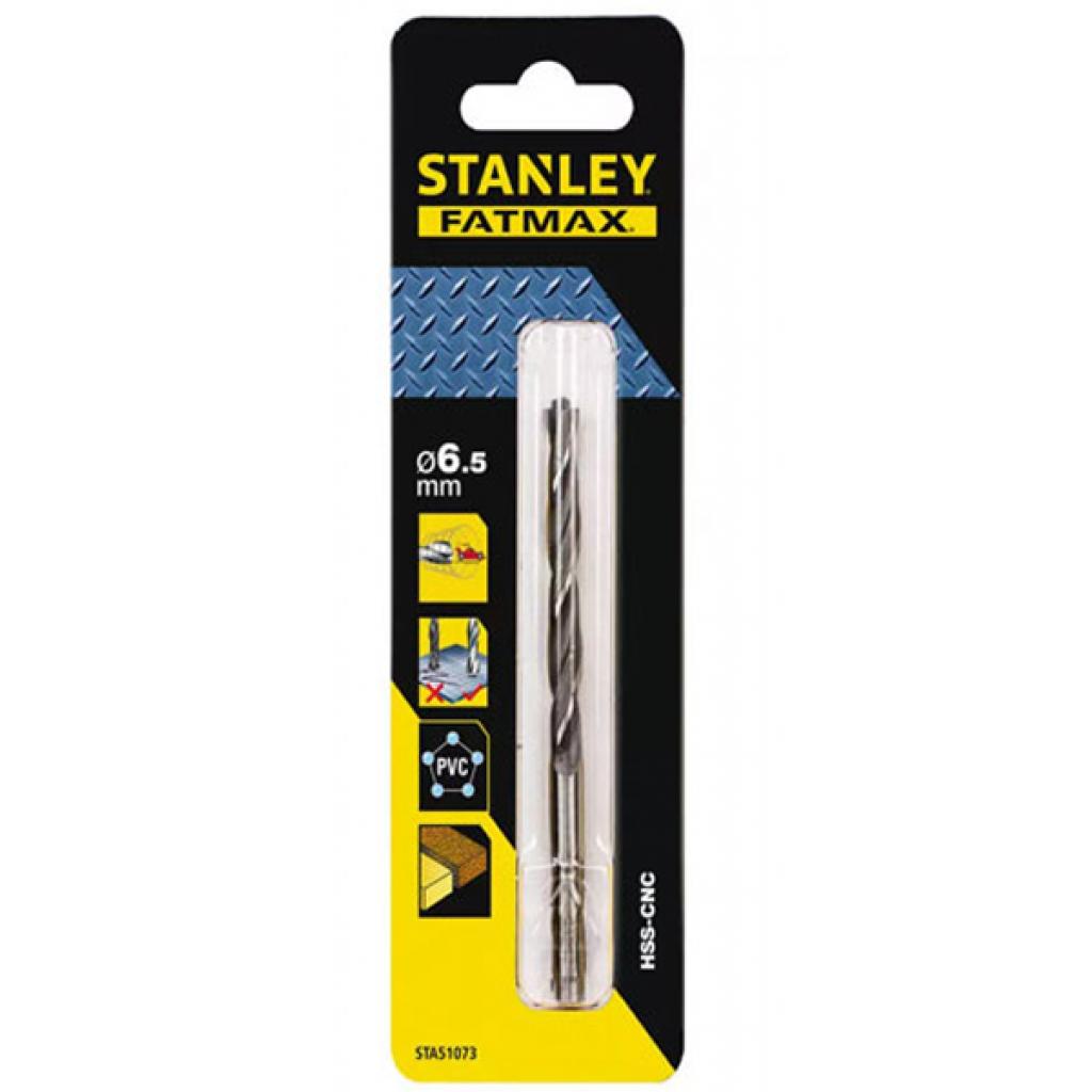 Свердло Stanley по металу Fat Max, HSS-CNC, d=6.5 мм, L=101 x63 мм (STA51073) - зображення 1