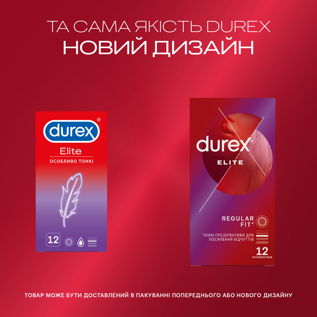 Презервативи Durex Elite латексні з силіконовою змазкою (тонкі) 12 шт. (5010232954229) - изображение 4