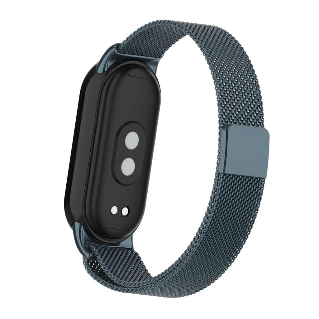 Ремінець до фітнес браслета Armorstandart Milanese Magnetic для Xiaomi Smart Band 10/9/8 Titanium Grey (ARM86893) - зображення 2