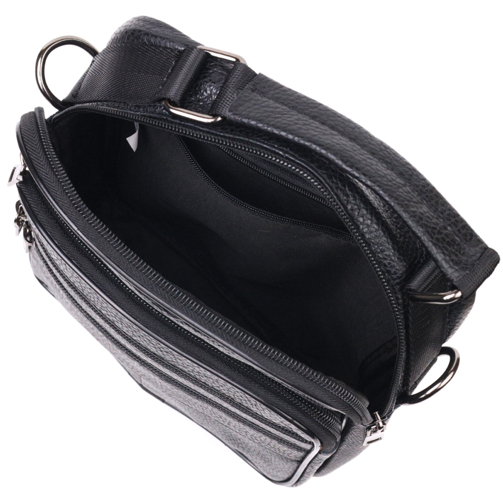 Сумка Vintage Шкіряна Чорна (21270) - зображення 6