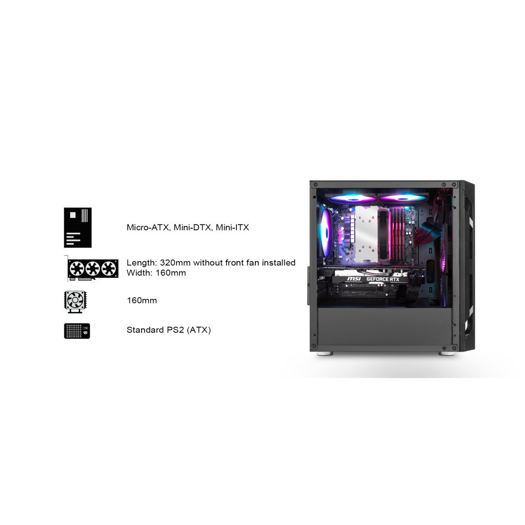 Корпус Silver Stone FARA (SST-FAH1MB-G) - зображення 4