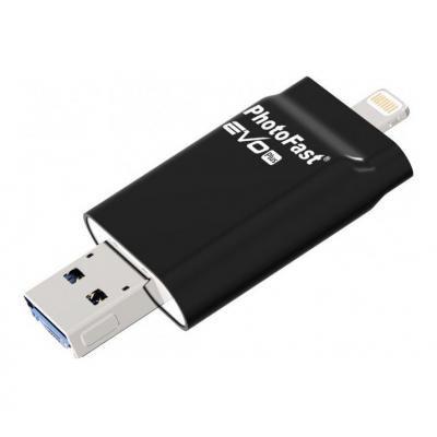 USB флеш накопичувач PhotoFast 128GB i-Flashdrive EVO Plus USB3.0-microUSB/Lightning (EVOPLUS128GBU3) - зображення 2