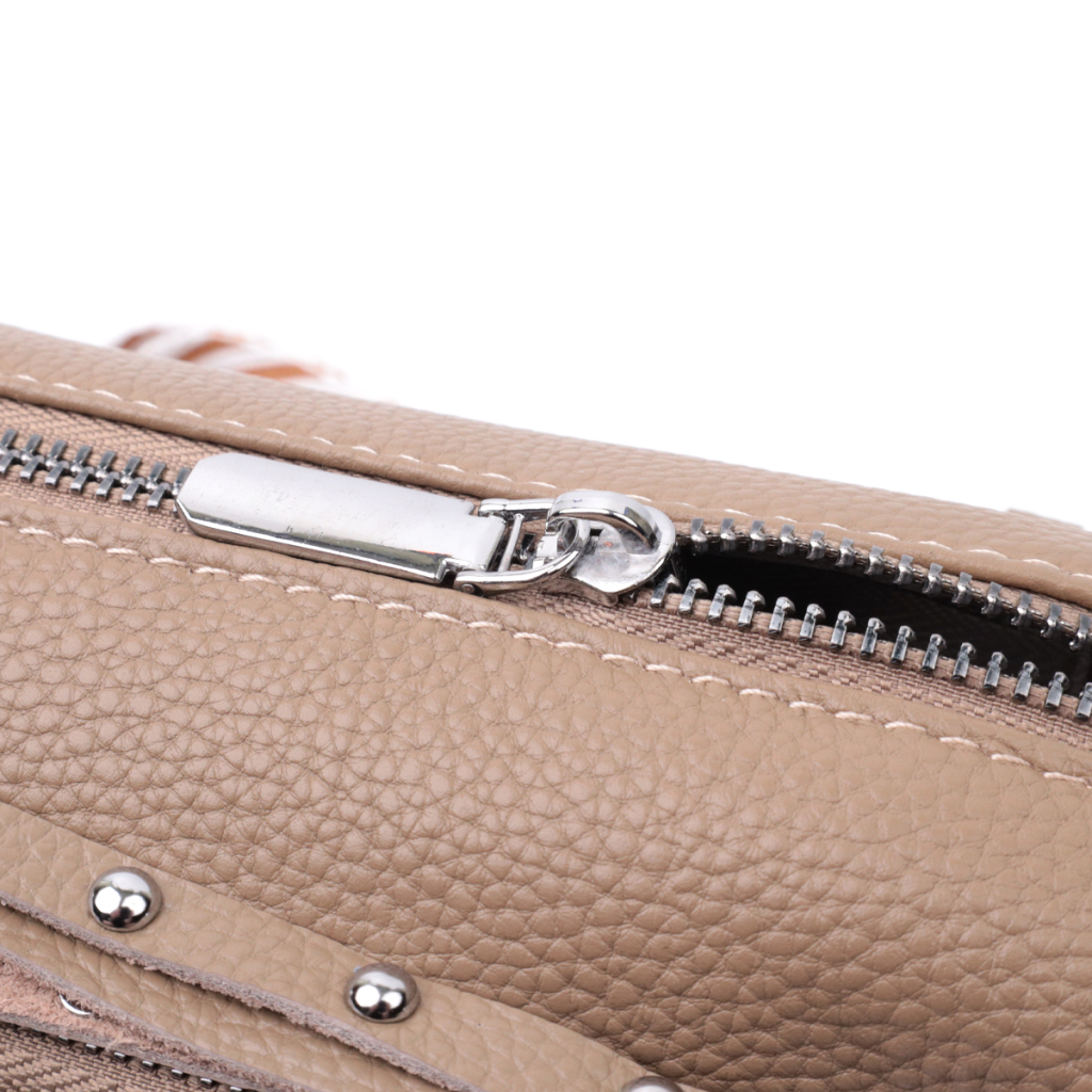 Сумка Vintage З натуральної шкіри Бежева (22650) - зображення 8