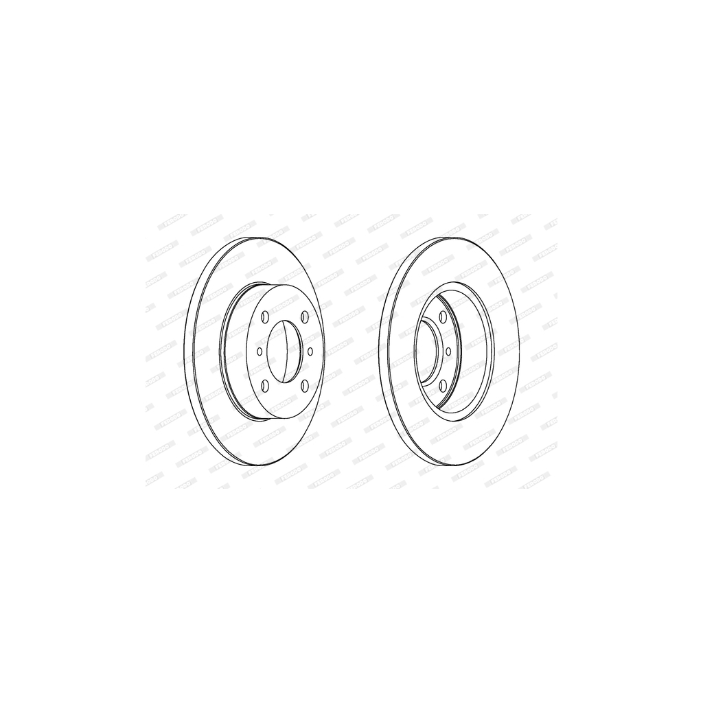Гальмівний диск FERODO DDF988 - зображення 1