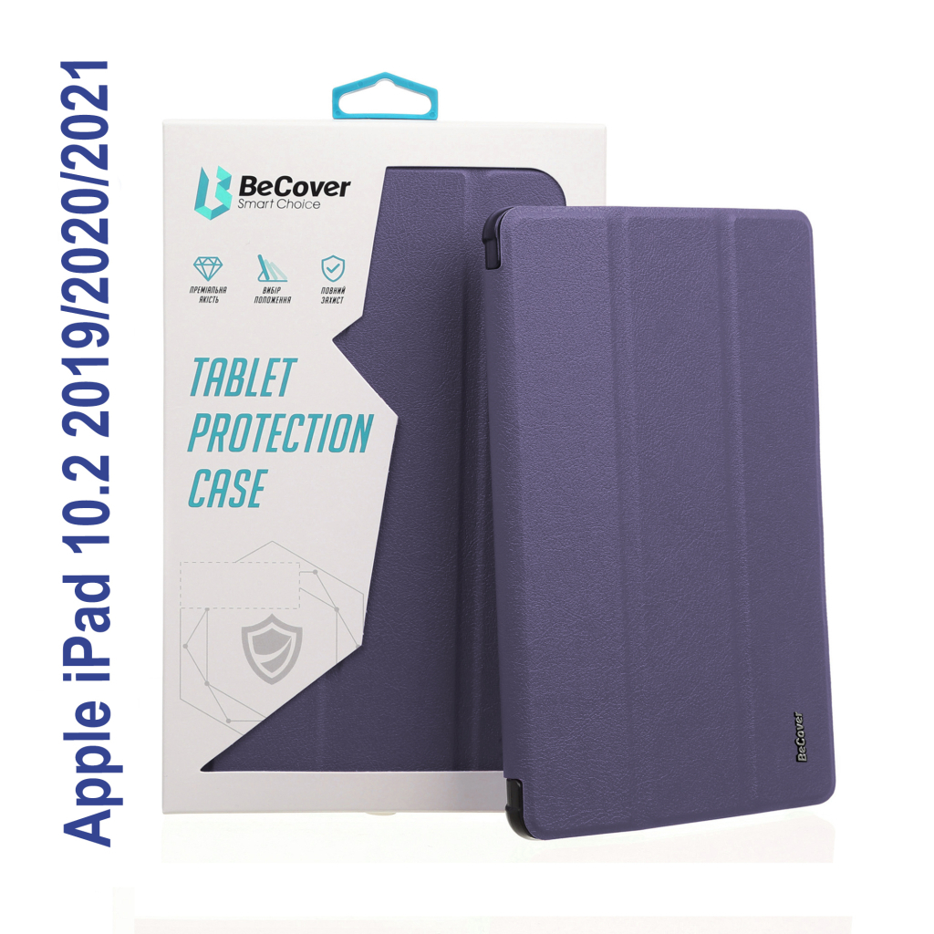 Чохол до планшета BeCover Soft Edge Pencil mount Apple iPad 10.2 2019/2020/2021 Purple (706816) - зображення 1