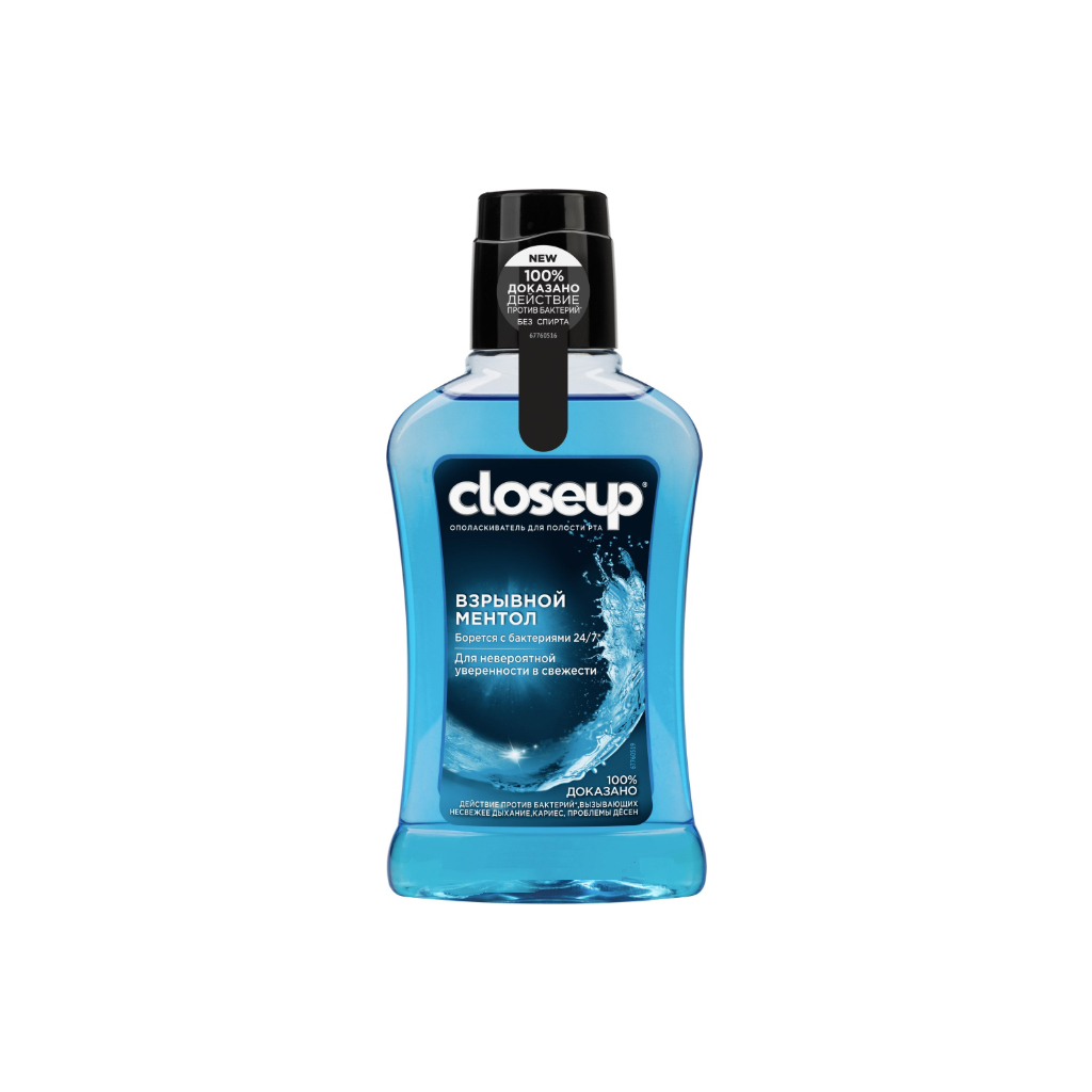 Ополіскувач для порожнини рота Closeup Вибуховий Ментол 250 мл (8714100794746) - зображення 1