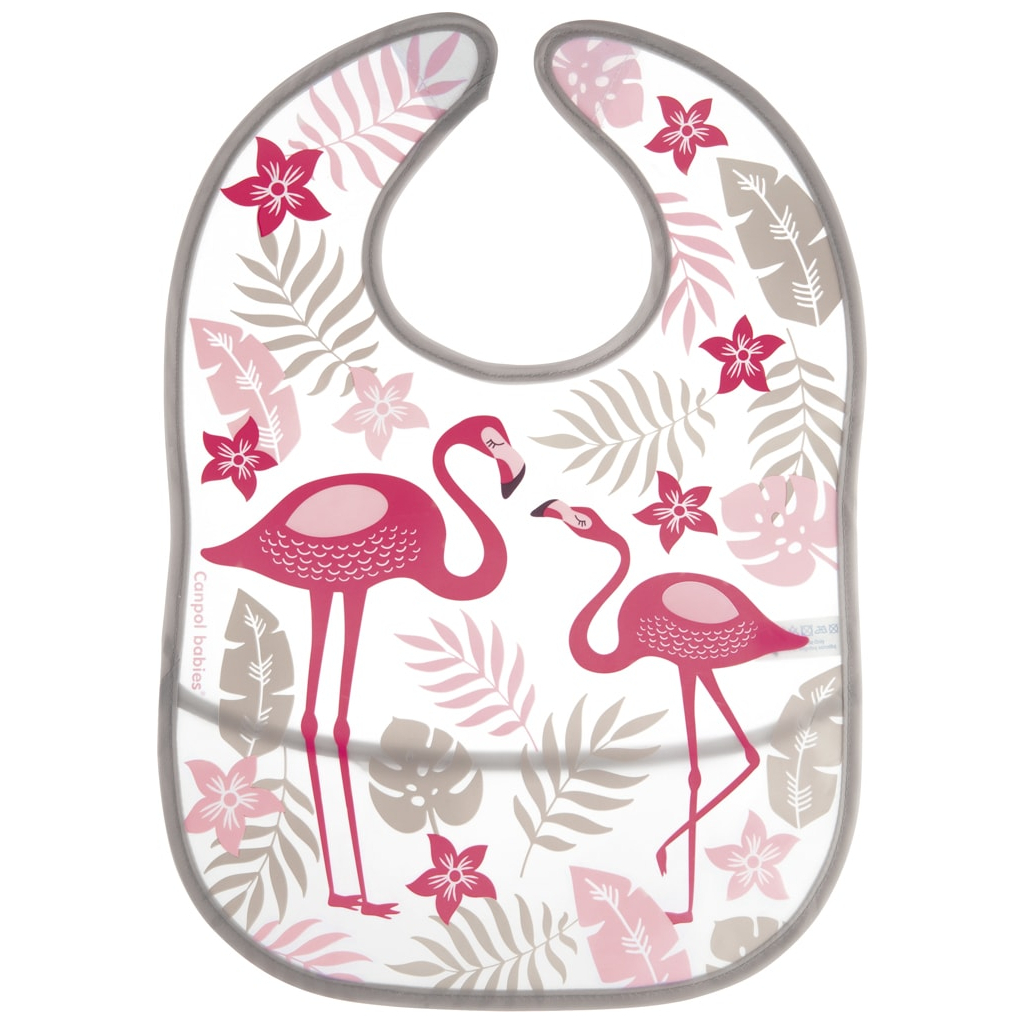 Слинявчик Canpol babies Jungle з кишенькою Кораловий (9/238_cor) - зображення 1