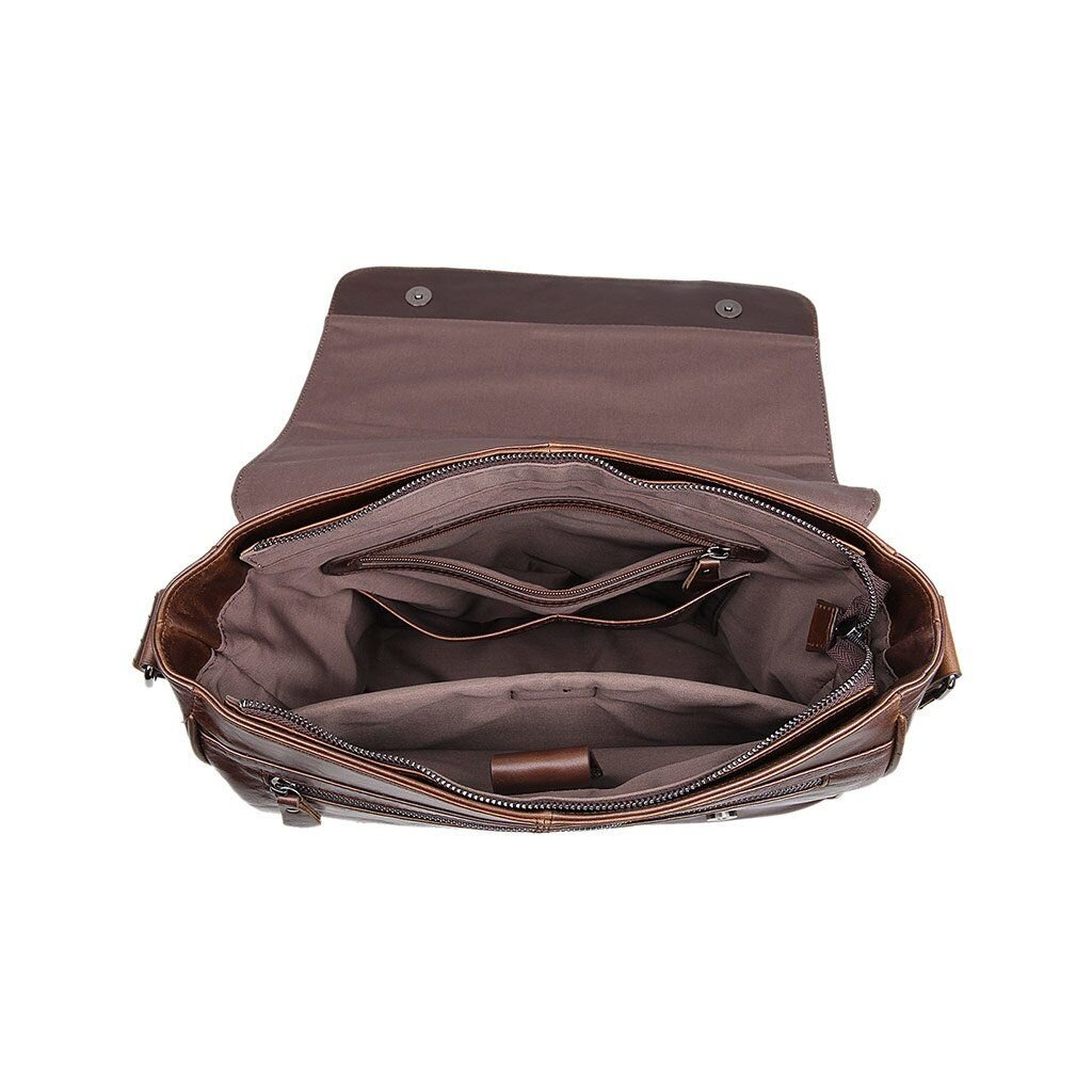 Сумка Vintage Коричнева (14425) - зображення 8