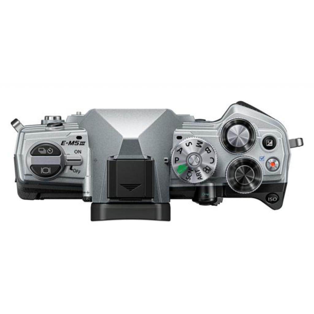 Цифровий фотоапарат Olympus E-M5 mark III 12-45 mm PRO Kit silver/black (V207092SE000) - зображення 5