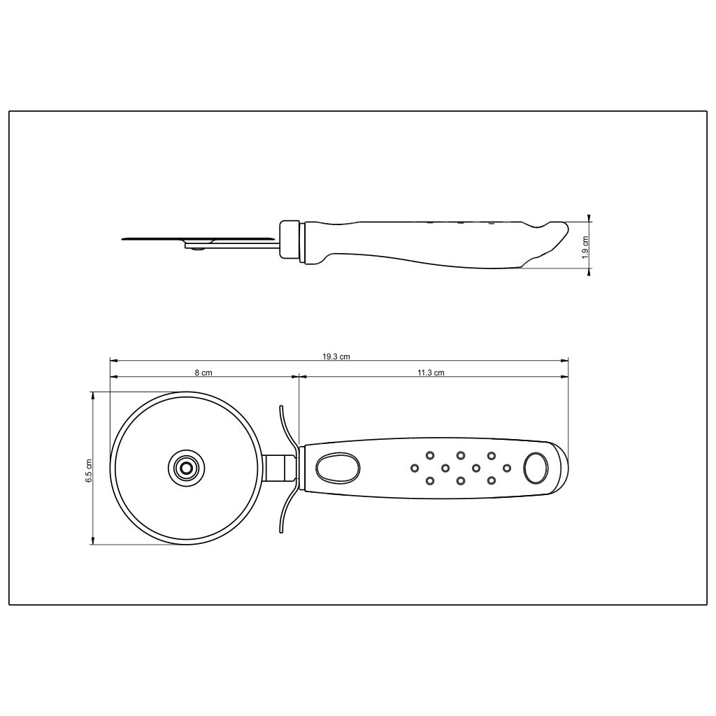 Ніж для піци Tramontina Utilita White (25625/180) - зображення 3