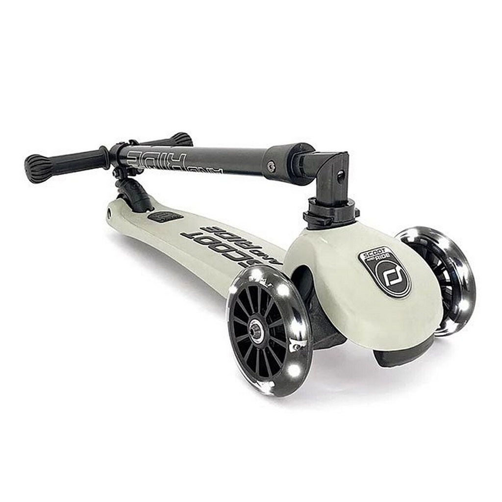 Самокат Scoot&Ride Highwaykick-3 колеса з підсвіткою, світло-сірий (SR-96344) - изображение 2