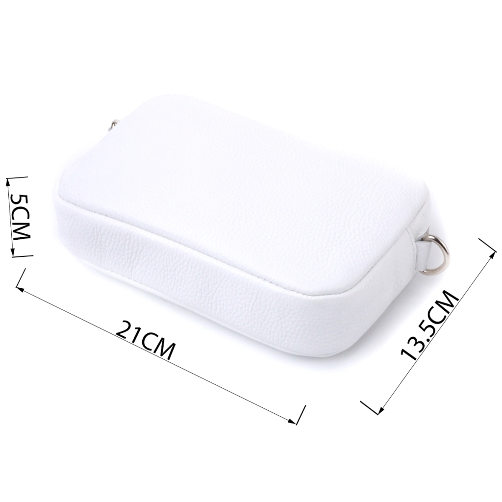 Сумка Shvigel З натуральної шкіри Біла (22840) - зображення 3