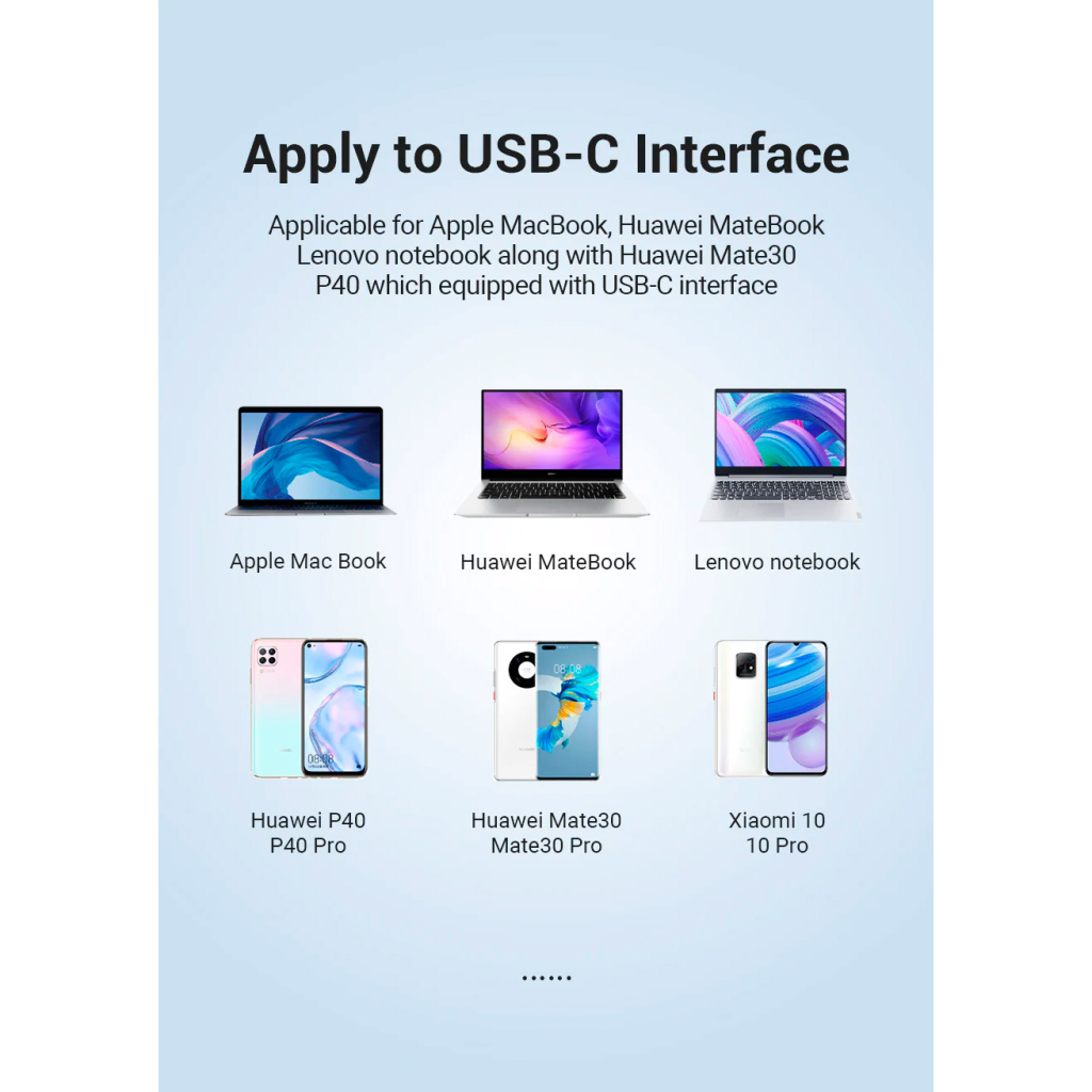 Перехідник USB3.1 Type-C to Ethernet RJ45 100 Mb Vention (CFABB) - изображение 8