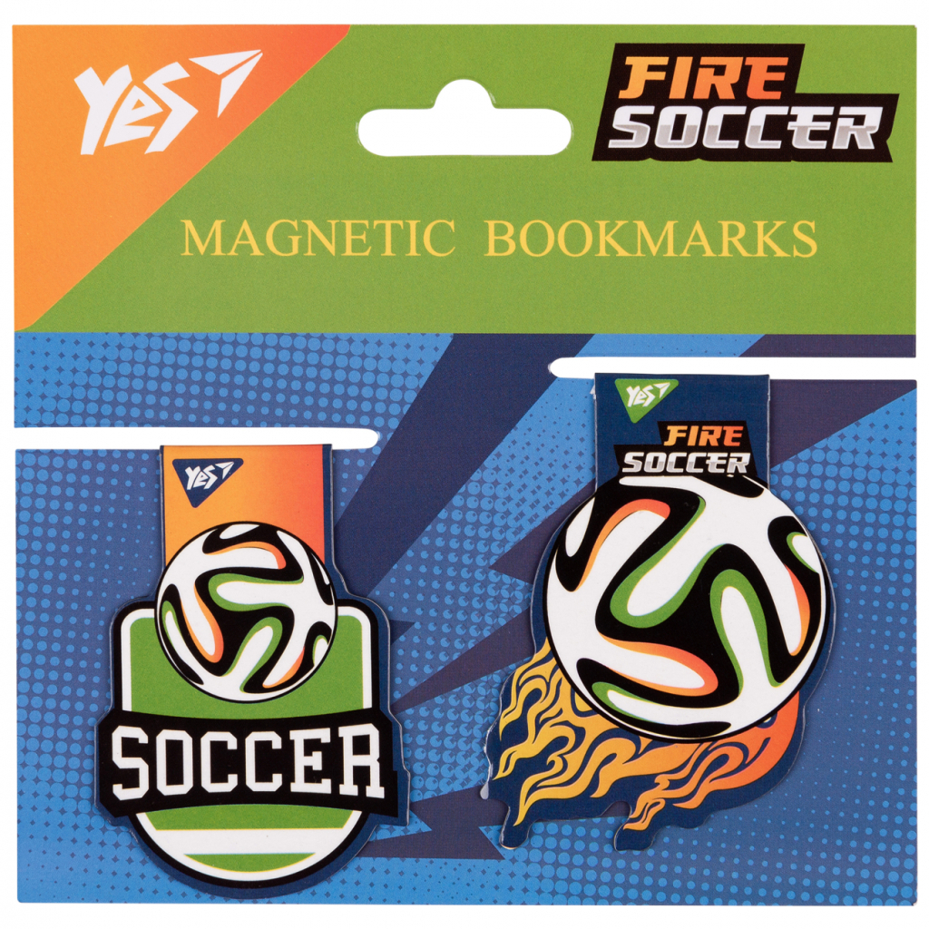 Закладки для книг Yes магнітні Football, 2шт (708111) - зображення 2