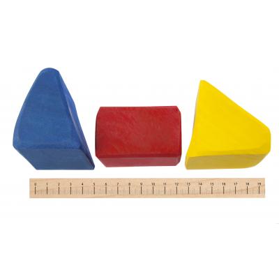 Конструктор Nic деревянный Большой цветной 17 эл. (NIC523287) - зображення 3