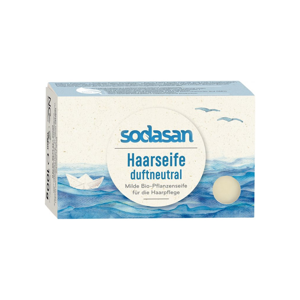 Шампунь Sodasan органічний твердий для чутливої шкіри голови 100 г (4019886190183) - зображення 1