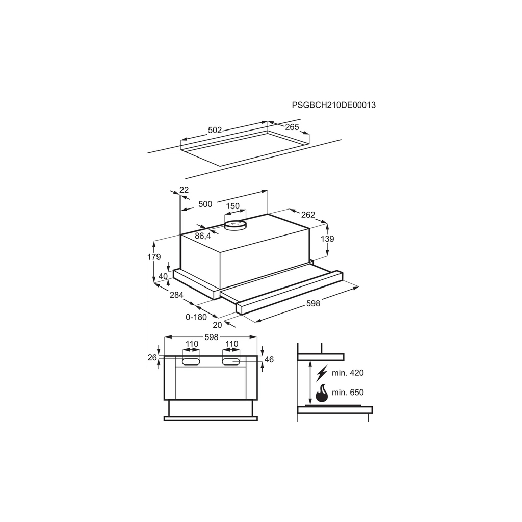 Витяжка кухонна Electrolux LFP326FW - зображення 7
