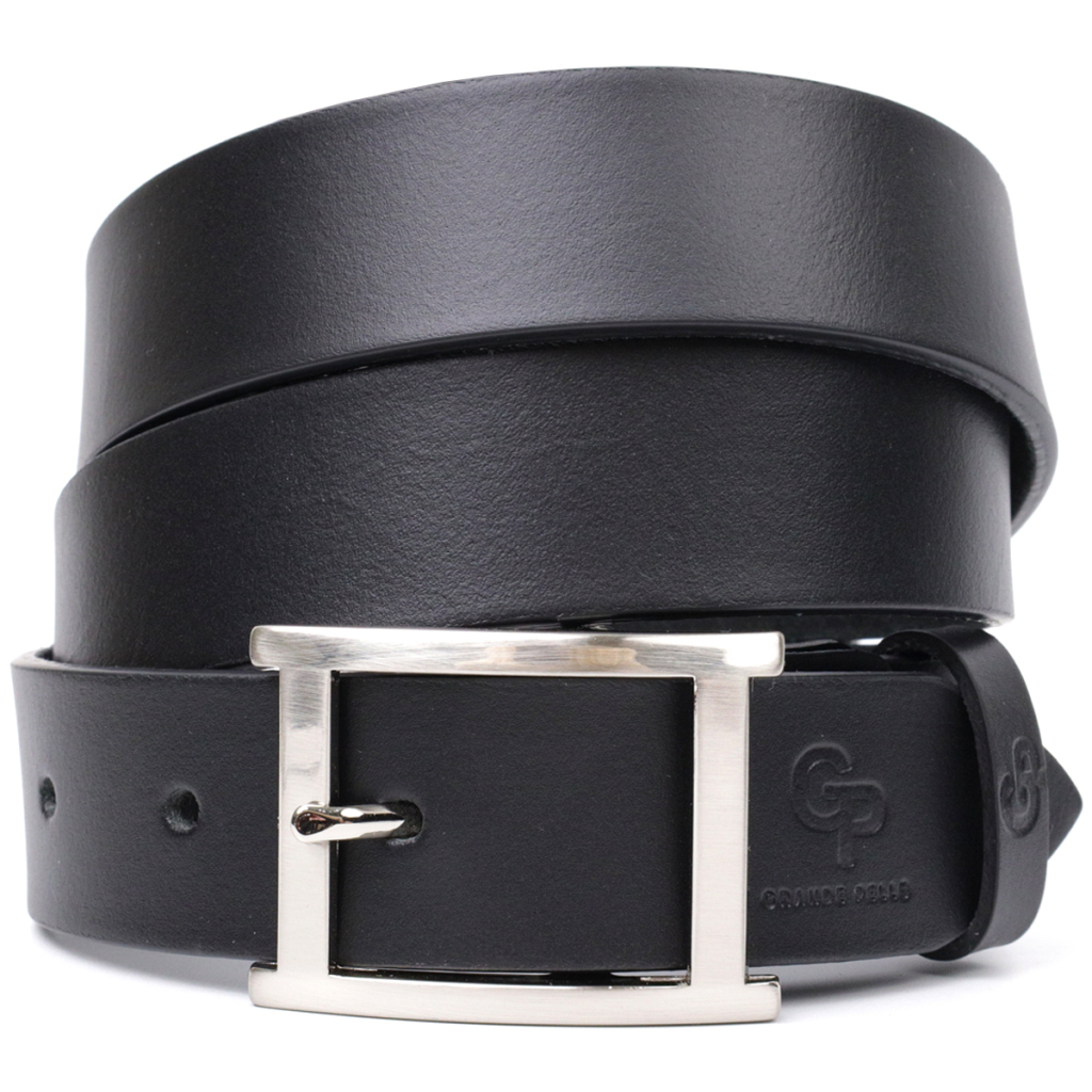 Ремінь Grande Pelle Брючний з натуральної шкіри Чорний (11689) - зображення 1