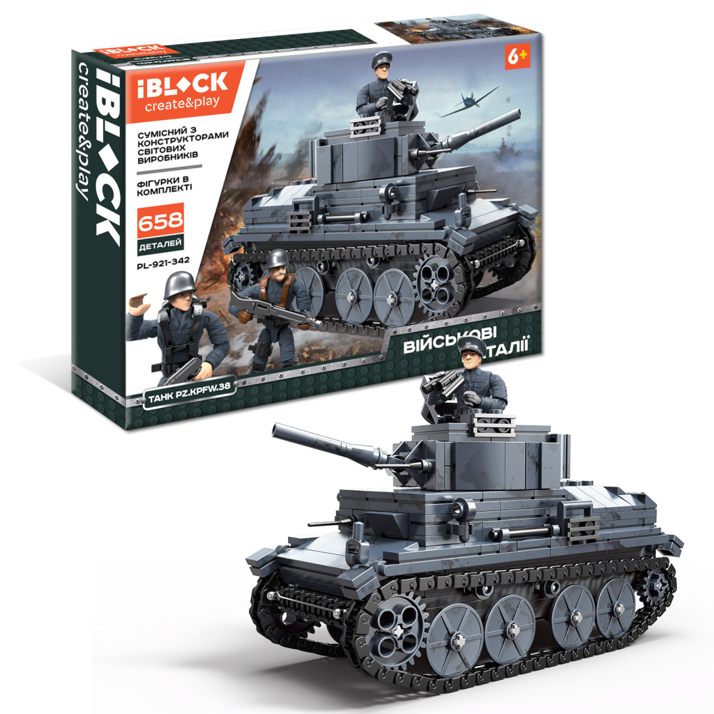 Конструктор iBlock Військова техніка 658 деталі (PL-921-342) - зображення 1