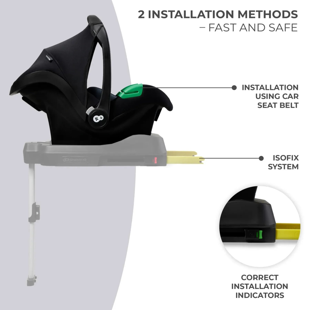 Автокрісло Kinderkraft Mink Pro i-Size переноска Black (KCMINKPRBLK0000) (5902533923236) - зображення 5