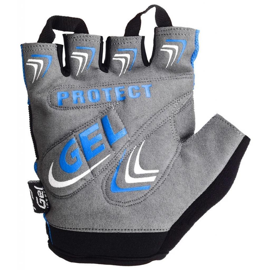 Велорукавиці PowerPlay 1058 Blue M (1058_M_Blue) - зображення 3