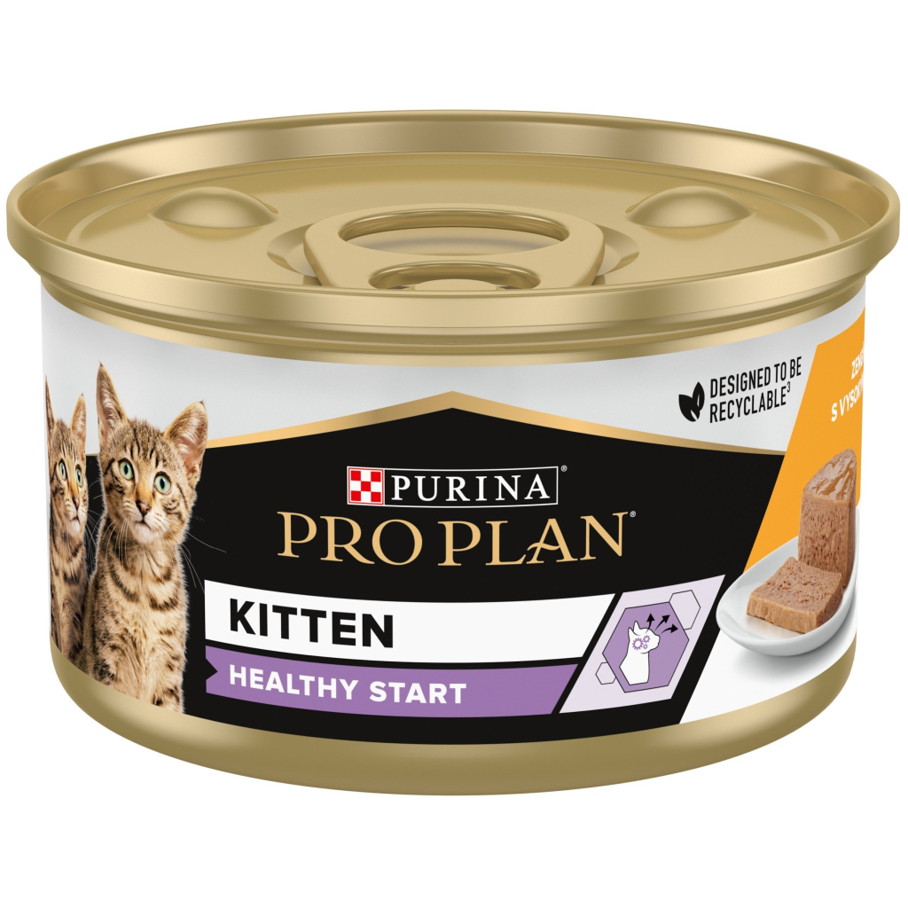 Вологий корм для кішок Purina Pro Plan Kitten З куркою 85 г (8445290673688) - зображення 2