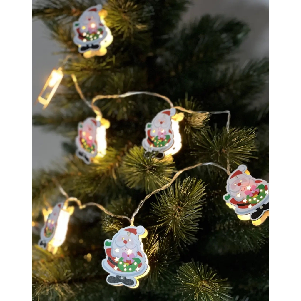 Гірлянда Chomik Санта Клаус 1.65 м 10 LED Теплий білий (5900779854086) - зображення 3