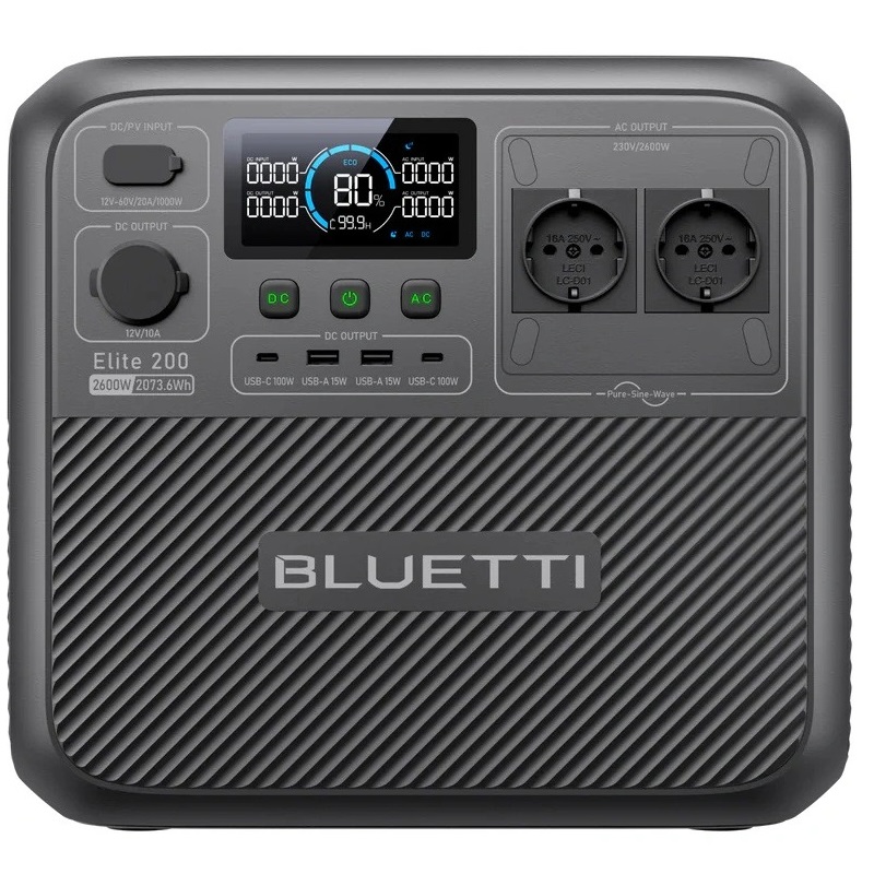 Зарядна станція Bluetti Elite 200 V2, 2600W, 2073Wh - изображение 1
