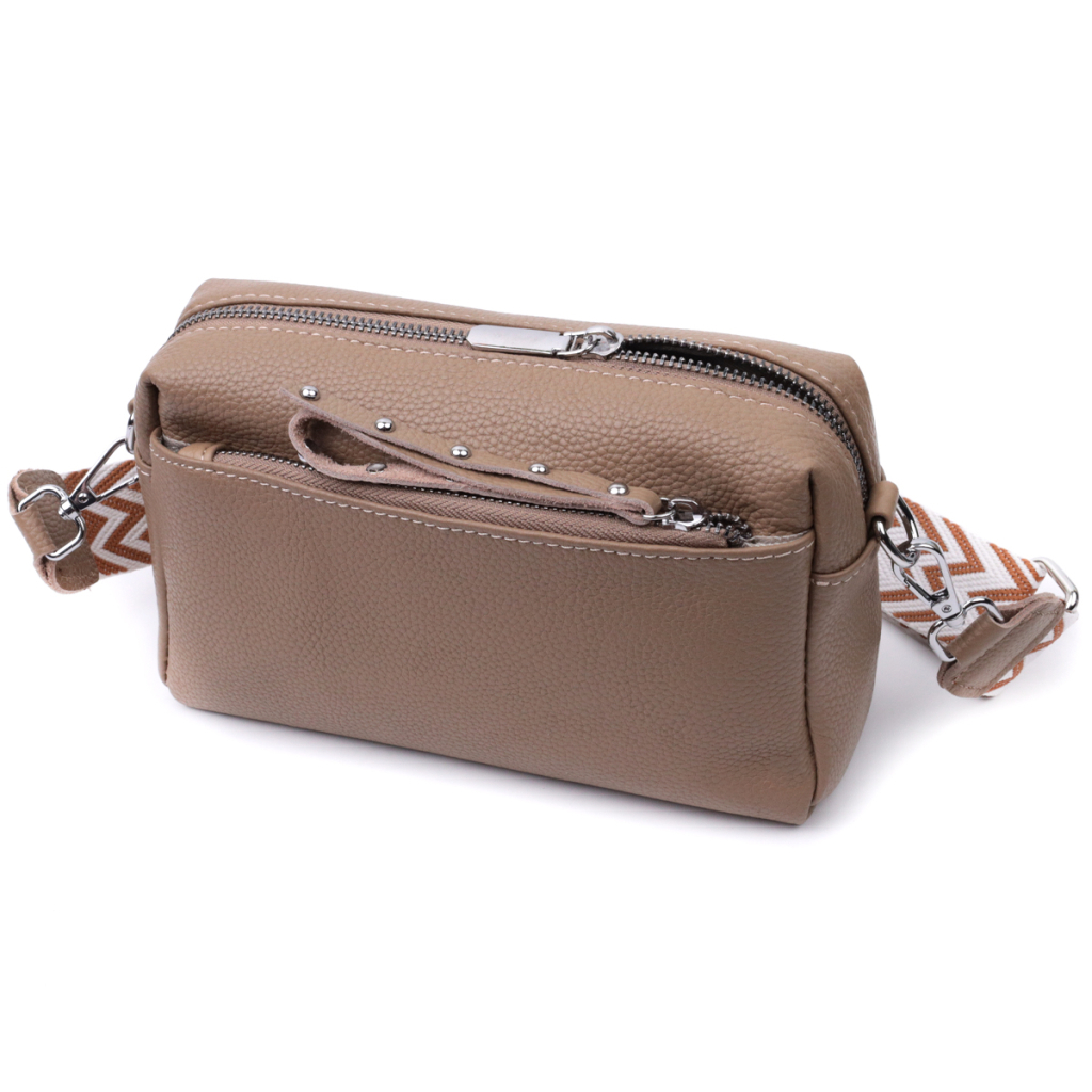 Сумка Vintage З натуральної шкіри Бежева (22650) - зображення 2