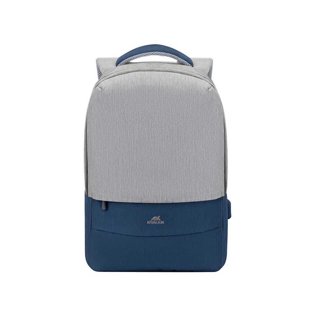 Рюкзак для ноутбука RivaCase 15.6" 7562 Anti-theft, water-repellent, Grey / Dark Blue (7562Grey/DarkBlue) - зображення 1