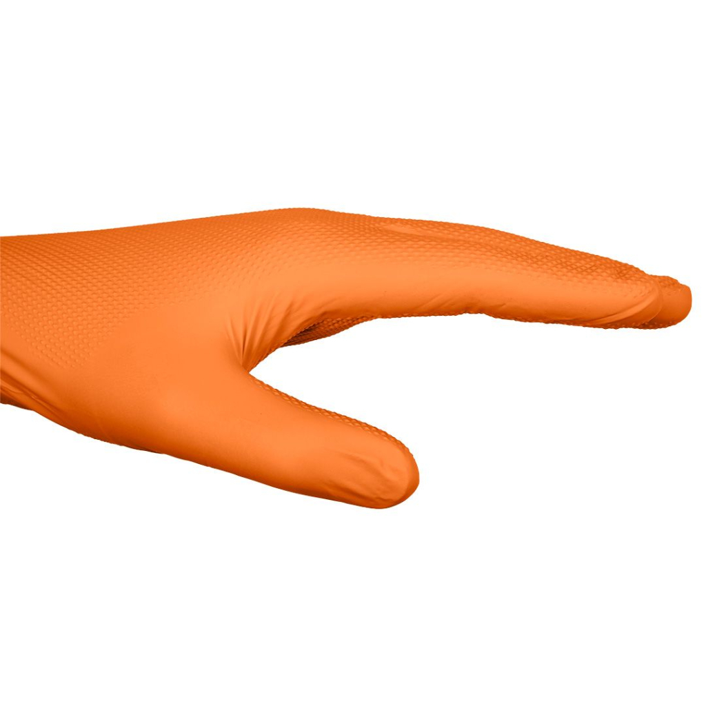 Захисні рукавиці Neo Tools робочі/медичні, перфоровані нітрилові, р.XL, 50шт., помаранчевий (97-690-XL) - изображение 4