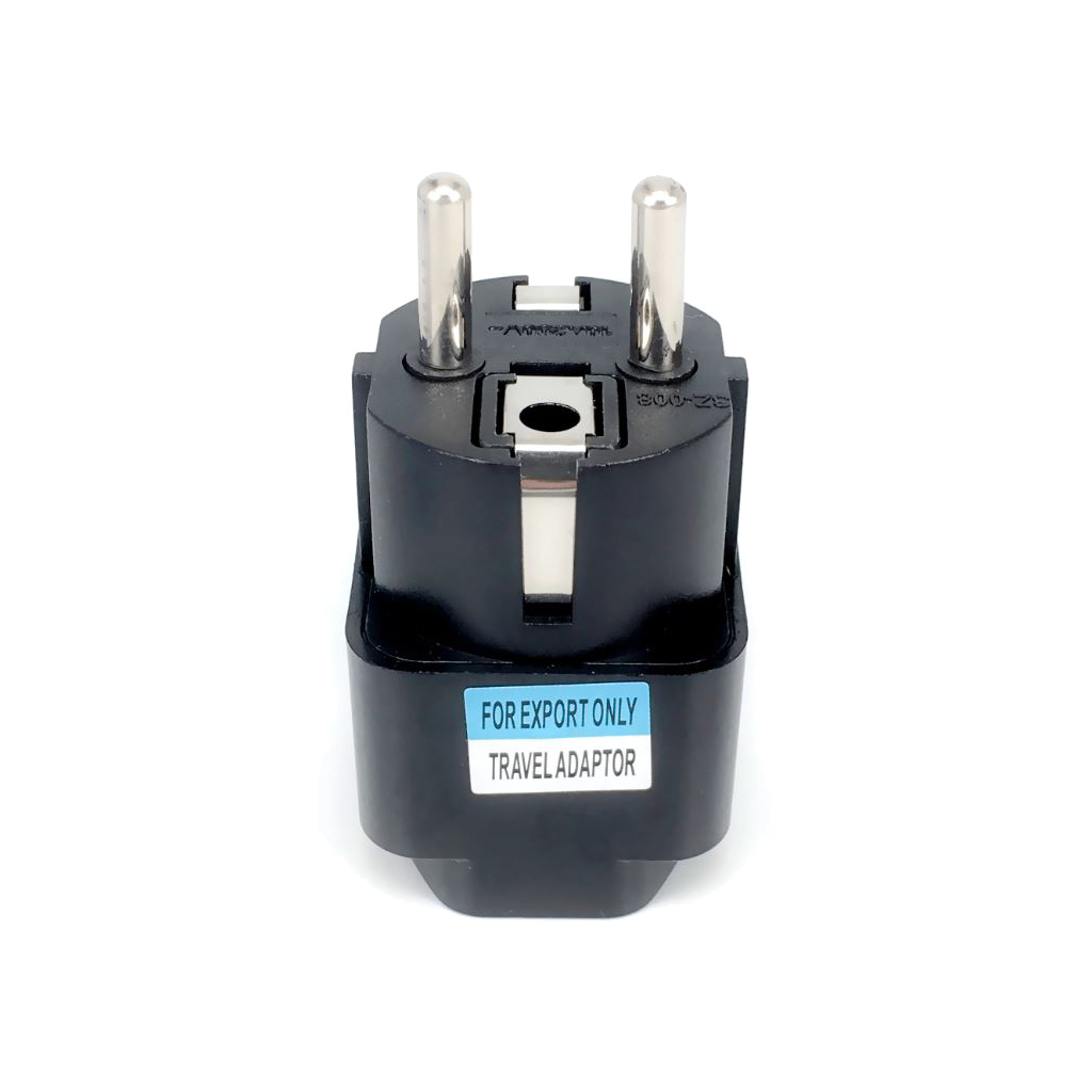Перехідник Dynamode US/UK/AU to EU (EU Adapter black) - зображення 2