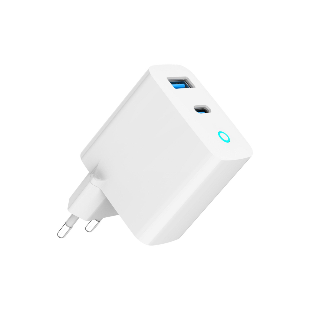 Зарядний пристрій Gembird 1xUSB-C PD45W + 1xUSB QC3.0 white (TA-UC-PDQC45L-W-01) - зображення 6