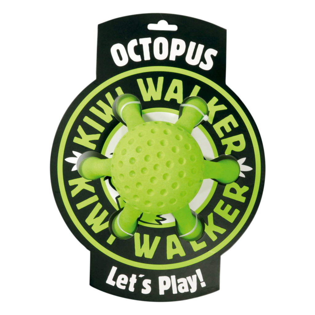 Іграшка для собак Kiwi Walker Восьминіг 13 см зелена (8596075002770) - зображення 2