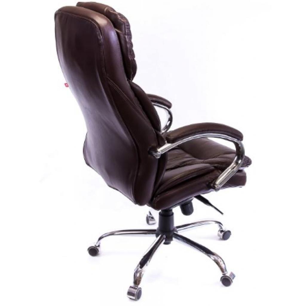 Офісне крісло Аклас Тироль CH MB Кожа натур. Коричневая (05300) - зображення 5