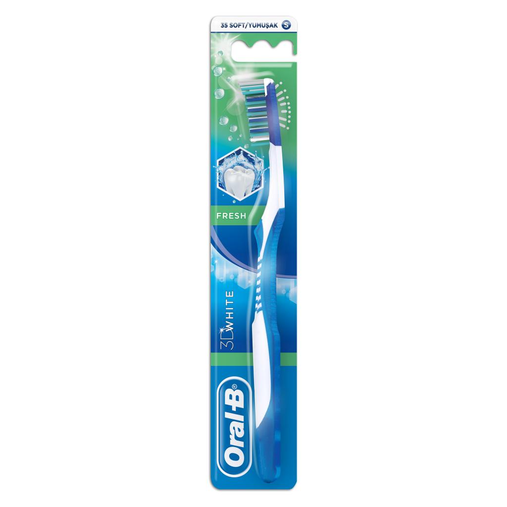 Зубна щітка Oral-B 3D White Свіжість м'яка 1 шт (3014260806200) - зображення 1
