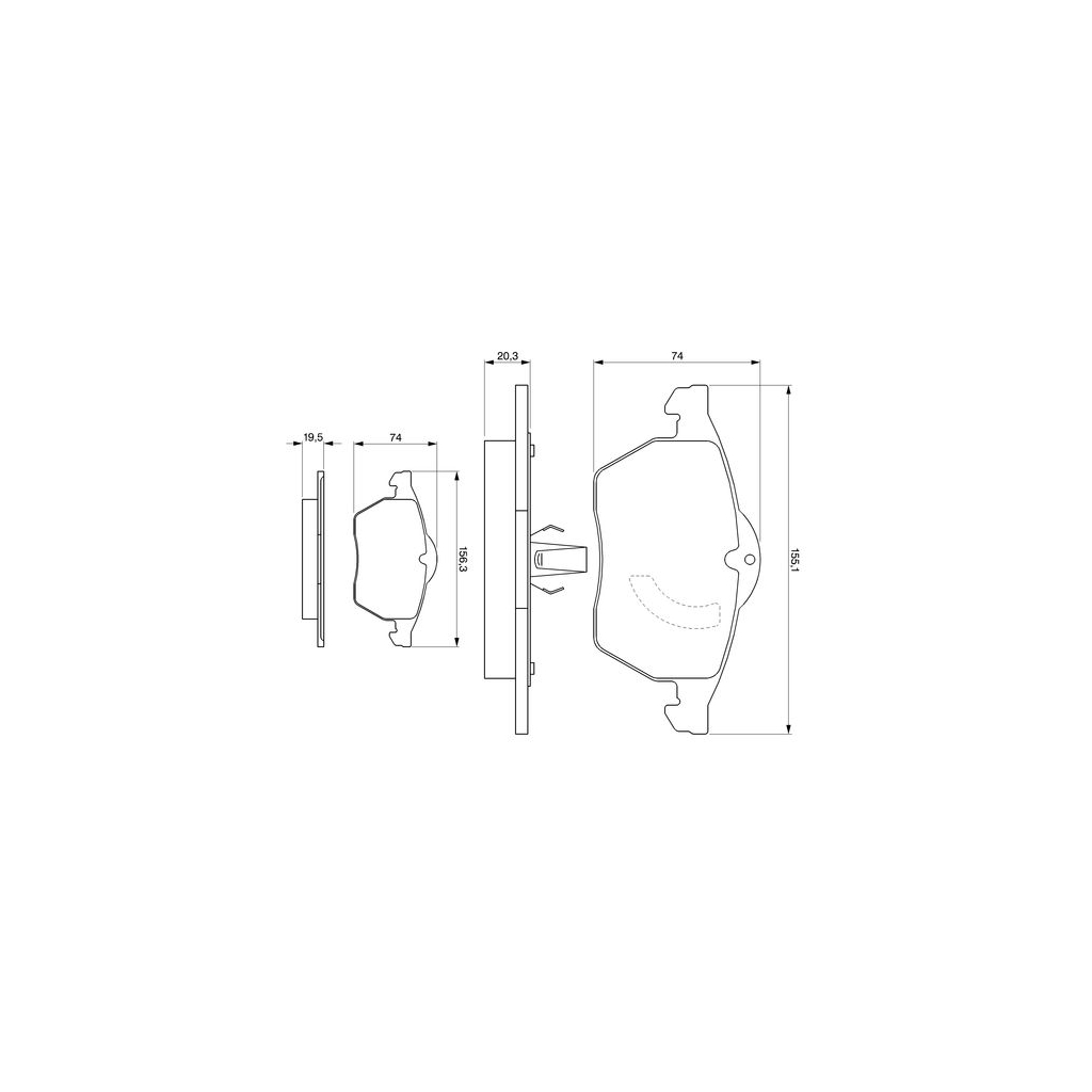 Гальмівні колодки Bosch 0 986 424 360 - зображення 1