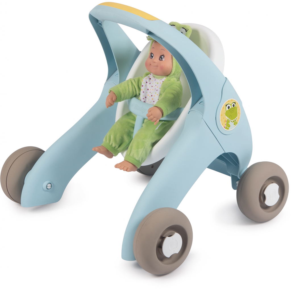 Коляска для ляльок Smoby Мінікісс 3в1 для прогулянок Блакитна (210207) - зображення 5