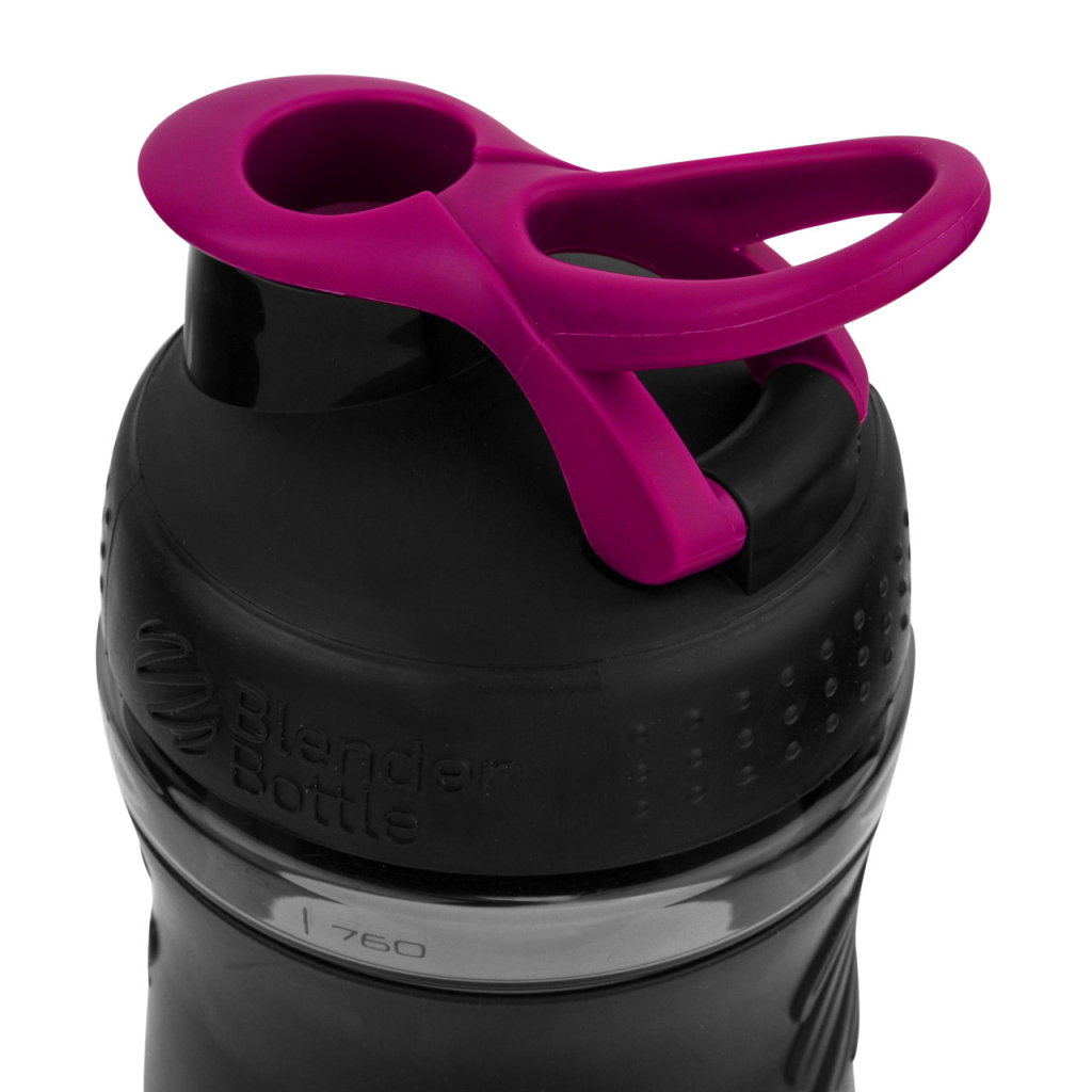 Шейкер спортивний BlenderBottle SportMixer Flip 28oz/820ml Black/Pink (SM 28oz Black/Pink) - зображення 5